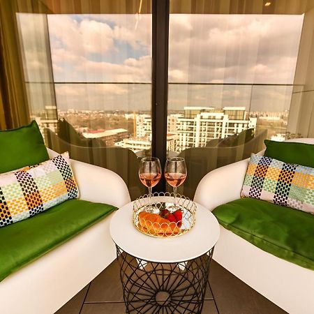 One Verdi Park Exclusive Apartments - Panoramic View & Private Parking Bukarest Kültér fotó